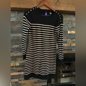 Seraphine Maternity Nursing Striped Sweater Dress - size 4